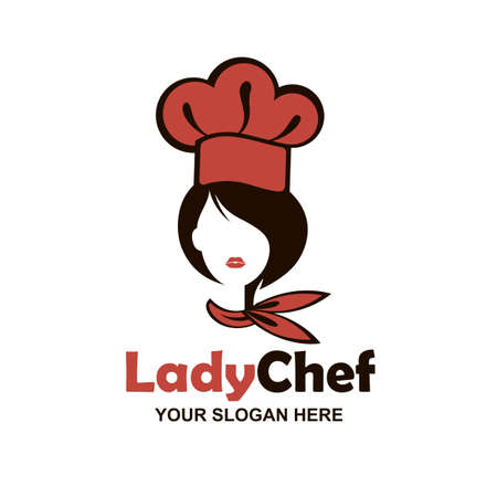 chef woman design isolated on white backgroundのイラスト素材