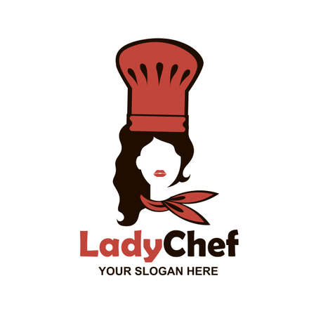 chef woman design isolated on white backgroundのイラスト素材