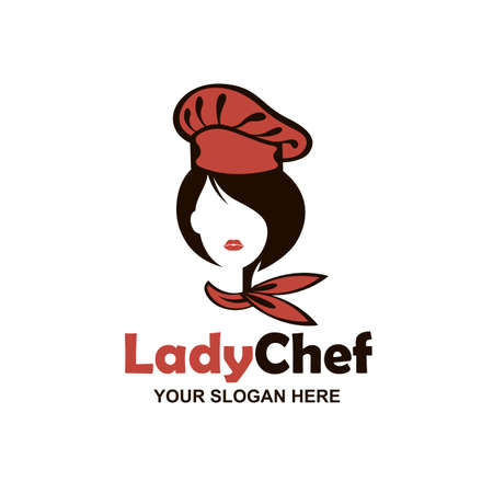 chef woman design isolated on white backgroundのイラスト素材