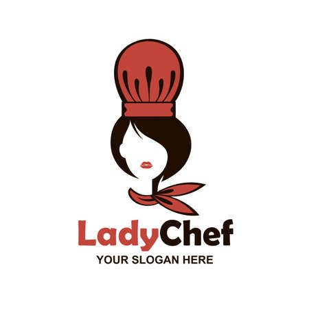 chef woman design isolated on white backgroundのイラスト素材