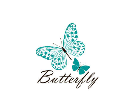icon of butterflies isolated on white backgroundのイラスト素材