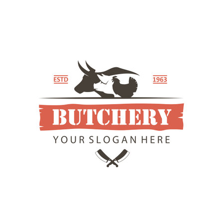 label of farm animals cow, chicken and pig isolated on white backgroundのイラスト素材