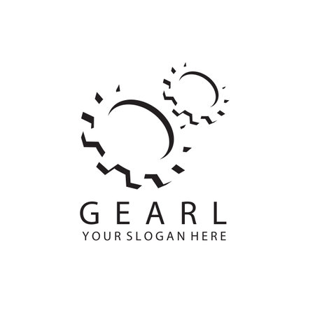 gear sign icon isolated on white backgroundのイラスト素材