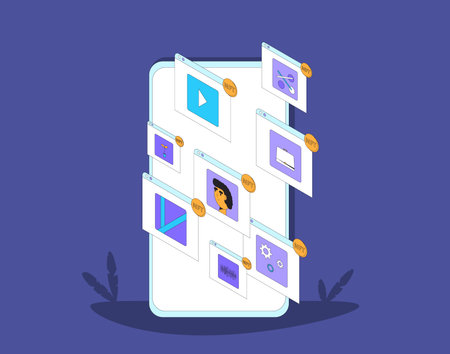 NFT. Non Fungible Token. Crypto art. Vector color illustration.