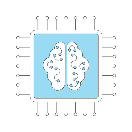 Artificial intelligence symbol. AI sign. Vector illustration
