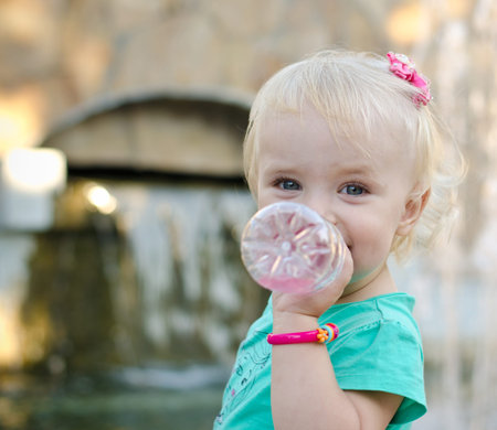 Emotional Little Girl with funny  Face Expression 