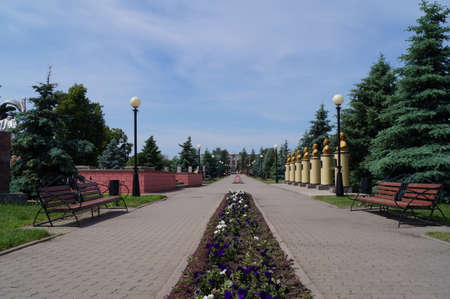 Alley and monumentsの写真素材