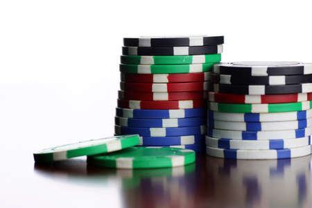 poker chips Cardsの写真素材