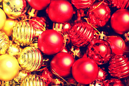 christmas color ballsの写真素材
