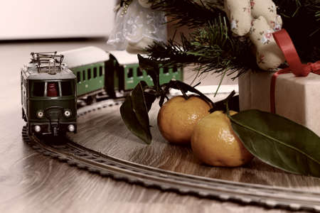 train  on the floorの写真素材