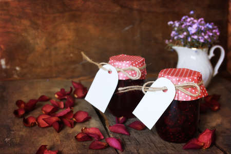 rustic homemade jamの写真素材