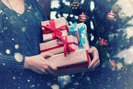 concept of crhristmas and new year backgroundの写真素材