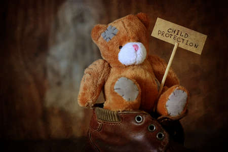 Children Protection Day nobody and toy bearの写真素材