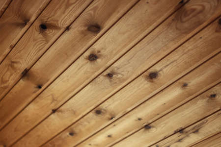 background brown texture wooden lining of dried spruce woodの写真素材