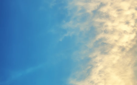wonderful natural landscape heaven clouds on a summer day at sunset