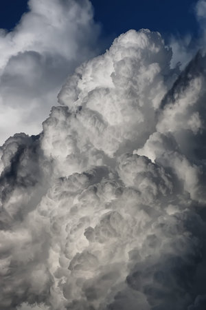 wonderful natural landscape heaven clouds on a summer day