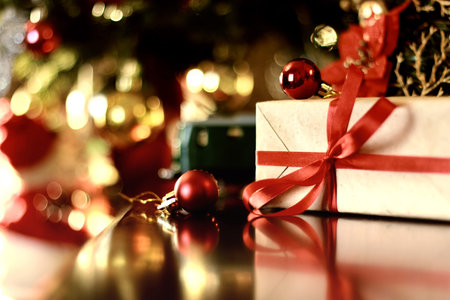 retro toned gift christmas ball
