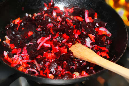 fresh vegetables for cooking traditional northern salad Vinaigretteの写真素材