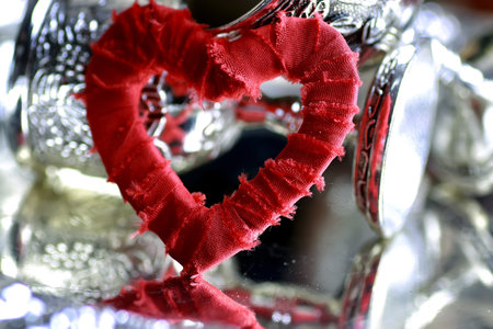 symbol of love and fidelity red heart shape as a gift for Valentine's Day