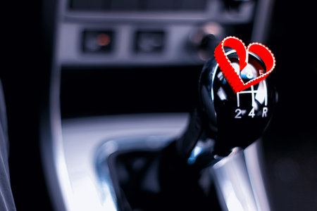 symbol of love and fidelity red heart shape as a gift for Valentine's Dayの写真素材