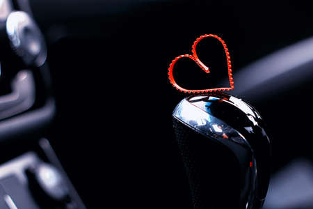 symbol of love and fidelity red heart shape as a gift for Valentine's Dayの写真素材