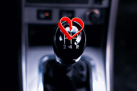 symbol of love and fidelity red heart shape as a gift for Valentine's Dayの写真素材