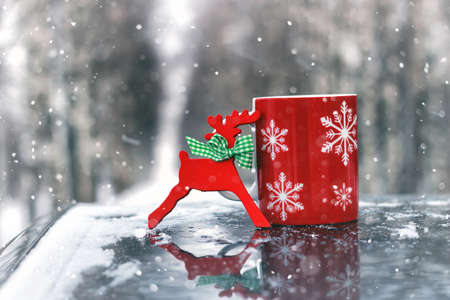 symbol of love and fidelity red heart shape as a gift for Valentine's Dayの写真素材