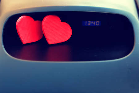 symbol of love and fidelity red heart shape as a gift for Valentine's Dayの写真素材