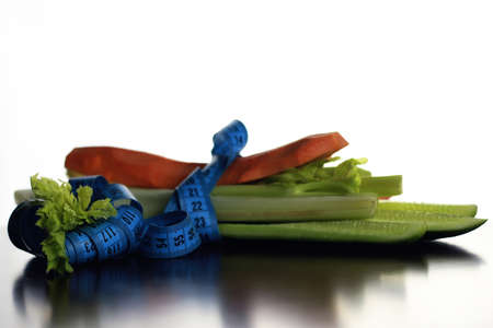 Fresh and juicy vegetables Diet in a transparent glass on the tableの写真素材