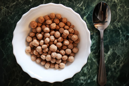 convenient quick breakfastの写真素材