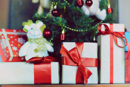 New Year's Eve celebration package gifts and signature cooking festive drinksの写真素材