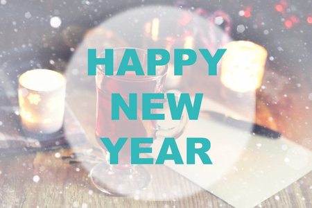 New Year's Eve celebration package gifts and signature cooking festive drinksの写真素材