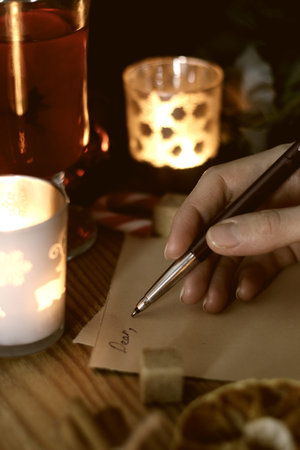 New Year's Eve celebration package gifts and signature cooking festive drinksの写真素材