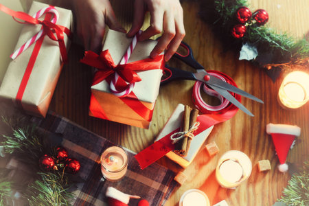 New Year's Eve celebration package gifts and signature cooking festive drinksの写真素材