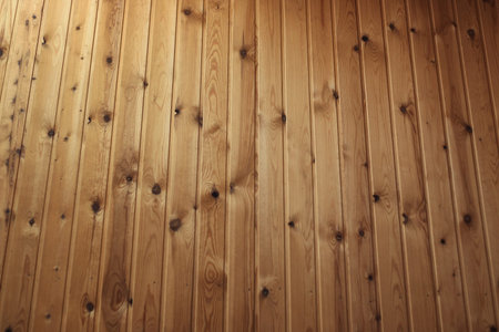 background brown texture wooden lining of dried spruce woodの写真素材