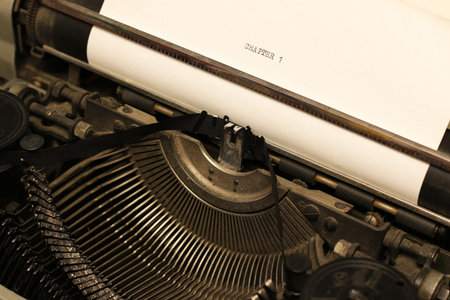 Instruments employee news agency the mid-twentieth century, retro camera and typewriter
