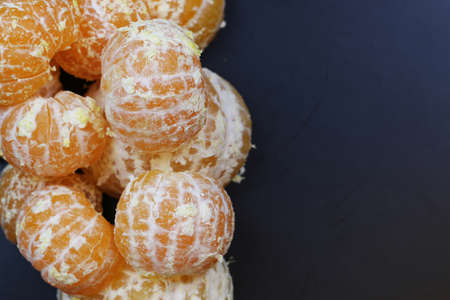 juicy mandarin citrus symbol of the new year coming holidaysの写真素材