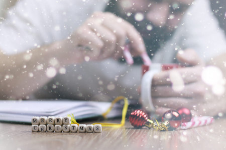 Christmas bustle letter writing with regards to all the family and friends