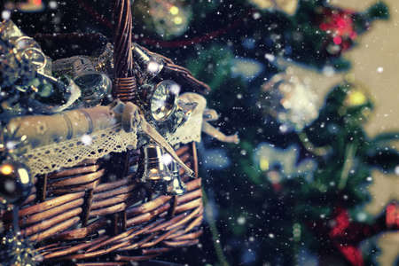 preparation for the joyous celebration of New Year decorations wishesの写真素材