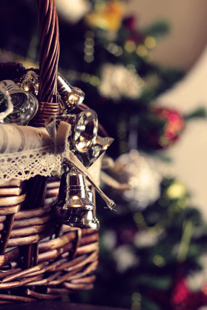 preparation for the joyous celebration of New Year decorations wishesの写真素材