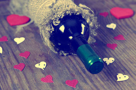 decoration with a symbol of warmth and love of a small paper heartの写真素材