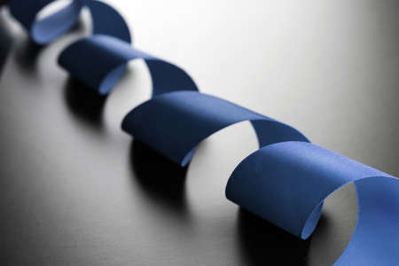 red ribbon on blackの写真素材