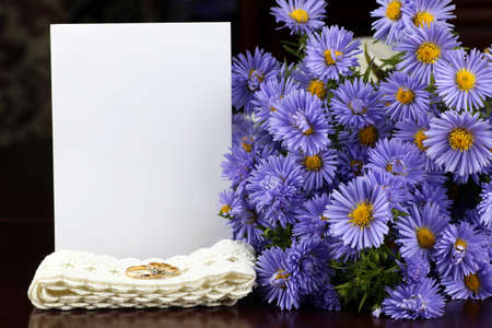 wild flowers bouquet ringsの写真素材