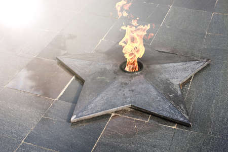 spring time eternal flame monumentの写真素材