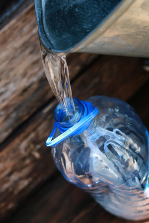 draw water from the wellの写真素材