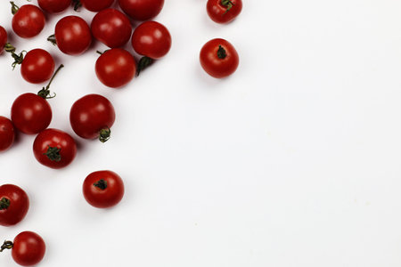 tomatoes on a white background