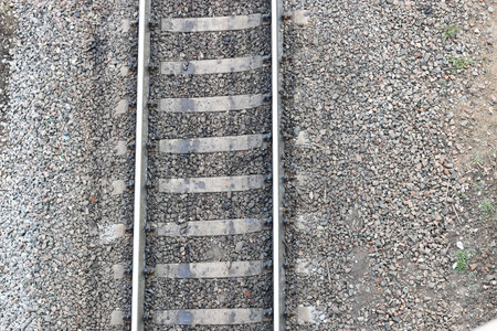 industrial elements on a large pipe plant railroad and handrailsの写真素材