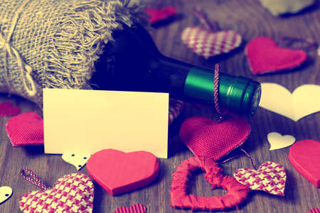 decoration with a symbol of warmth and love of a small paper heartの写真素材