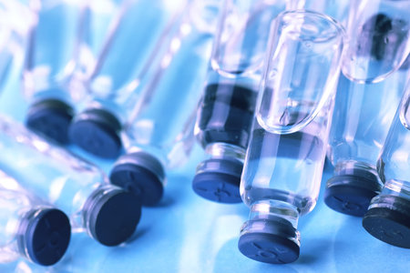 medical ampoules isolated
