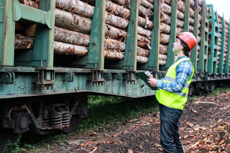 the working construction foreman in his place considering materials and work plan